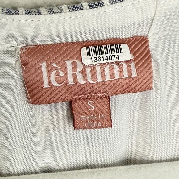 LeRumi Blue & White Striped Jamie Dress, S - Picture 8 of 9